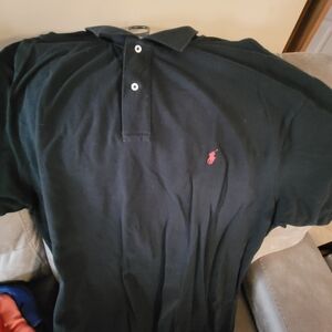 Ralph Lauren Black Polo Shirt Classic Style